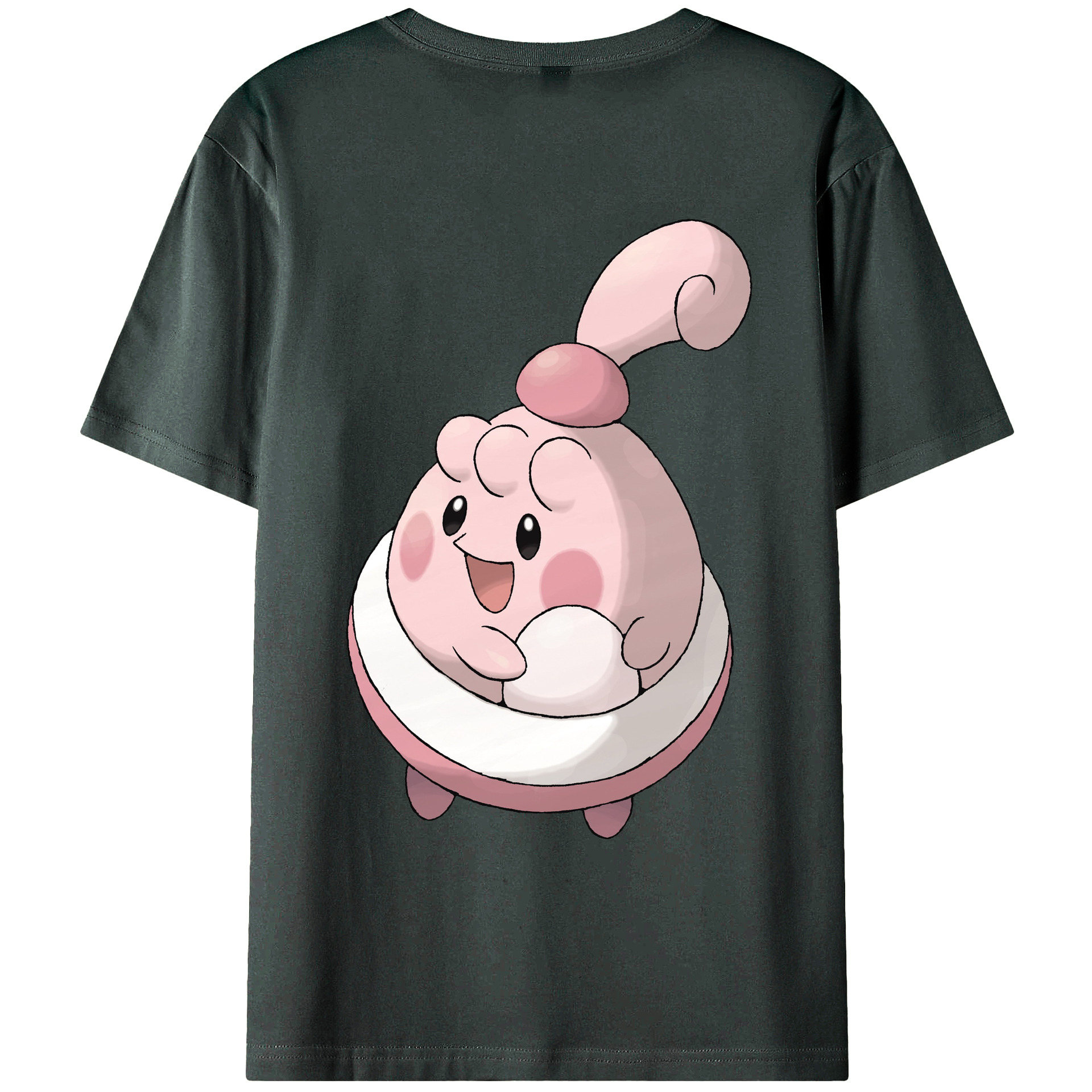 （画像用） ポケットモンスター Pokémon 綿100％ メンズ半袖Tシャツ（バックプリント） 通気性